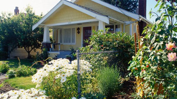 house with garden