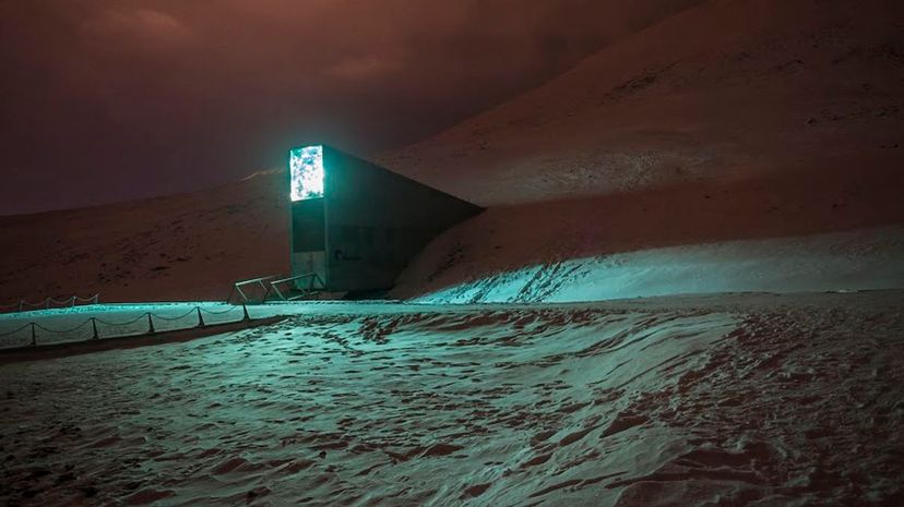 The Arctic World Archive can be found on the same mountain as the Svalbard Global Seed Vault pictured here. The archive opened on March 27, 2017. Crop Trust