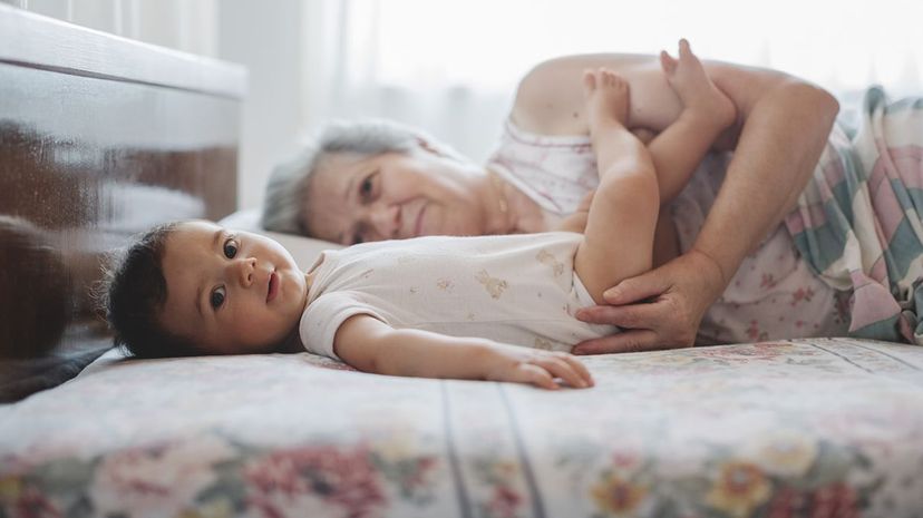 Many grandparents in the survey didn't know that babies should be put to sleep on their back. Thanasis Zovoilis/Moment/Getty Images