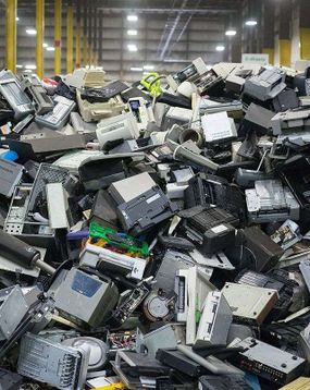 Pile of obsolete electronics