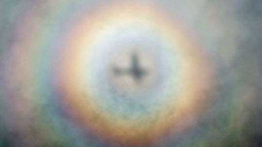 'Pilot's Glory': Why a Rainbow Encircles an Airplane Shadow on Clouds