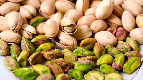 roasted pistachios both in and out of their shells