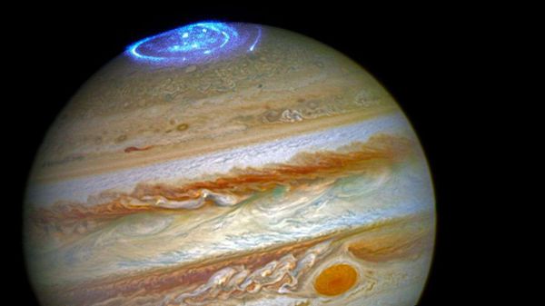 jupiter, space, hubble space telescope, aurora, northern lights