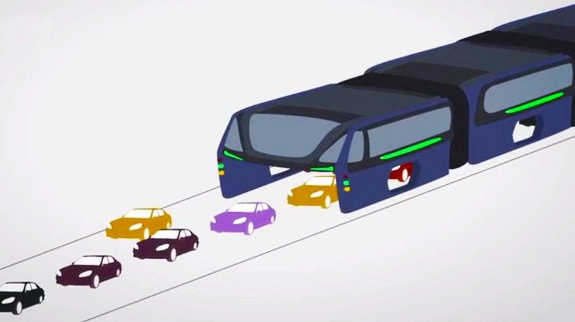 A Bus In China Can Actually Straddle Traffic Newsy