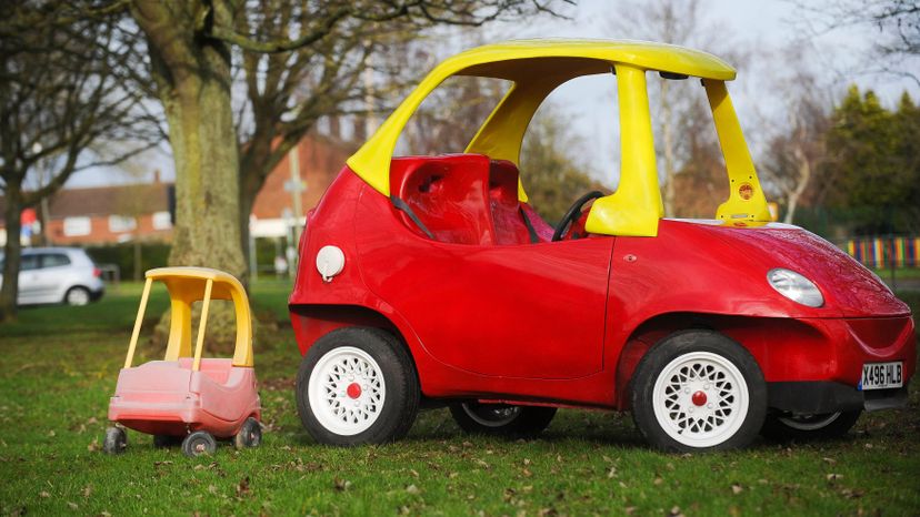 The Crazy Coupe and the Cozy Coupe take a break from cruising. John Bitmead/Attitude Autos