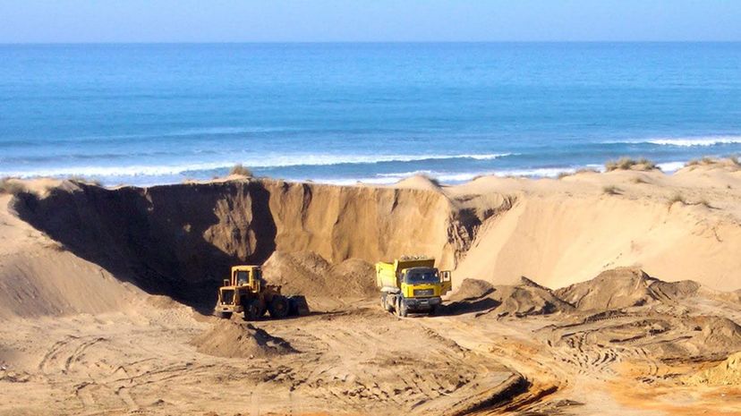 illegal sand mining