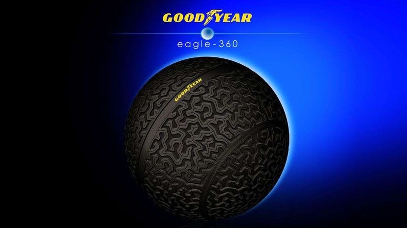 The Goodyear Eagle-360 has a unique shape that could provide additional safety and maneuverability to autonomous vehicles in the future. Goodyear