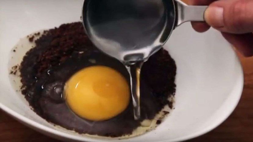 Egg as a coffee ingredient may be new to you, but it's been used for years. Screen capture from Tastemade