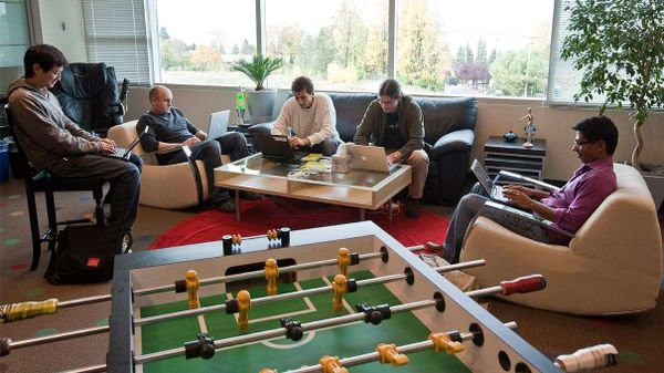 google engineers, foosball table