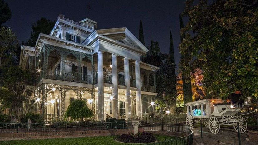This photo of the Haunted Mansion at Disneyland was snapped in 2014. Wikimedia Commons