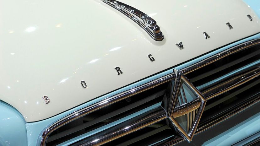 A detail from a Borgward Isabella. Borgward launched the model in 1954 and would sell 200,000 of them. Harold Cunningham/Getty Images