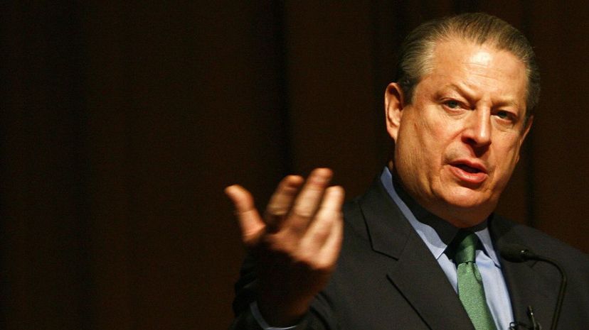 Al Gore in 2007 discussing the impact humanity has had on the planet's ecosystem. Lluis Gene/AFP/Getty Images