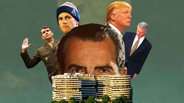 nixon, oliver north, tom brady, donald trump, bill clinton