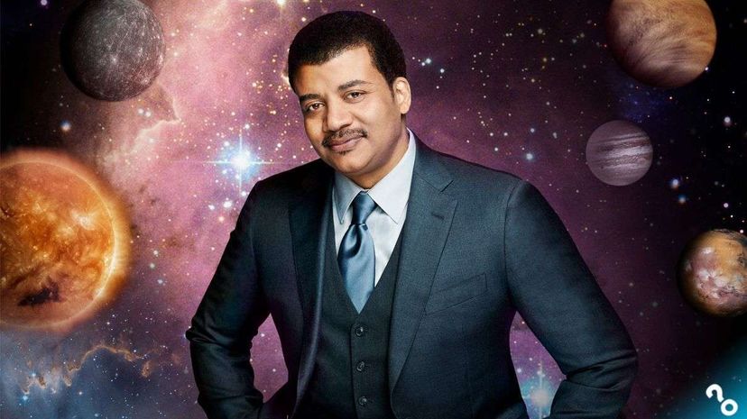 Astrophysicist Neil deGrasse Tyson breaks down complex cosmic issues with Josh Clark and Chuck Bryant, the hosts of HowStuffWorks podcast "Stuff You Should Know." PatrickEccelsine/Fox/Getty Images