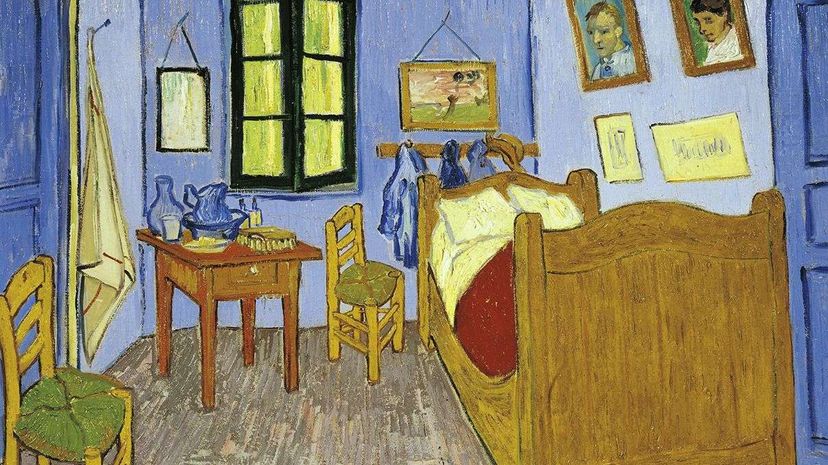 Pictured above is "Van Gogh's Bedroom in Arles." It's one of a trio that Van Gogh produced in 1888-1889. This one is preserved in the Musee d'Orsay in Paris. DEA/G. DAGLI ORTI/Getty Images