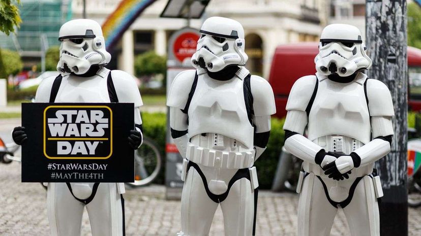 Fans celebrate Star Wars day on May 4, 2015, in Warsaw, Poland. Mateusz Grochocki/Getty Images Poland/Getty