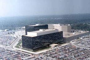 An aerial view of the NSA headquarters in Maryland. The agency prefers to keep a very low profile. See some hacking and computer pictures. 