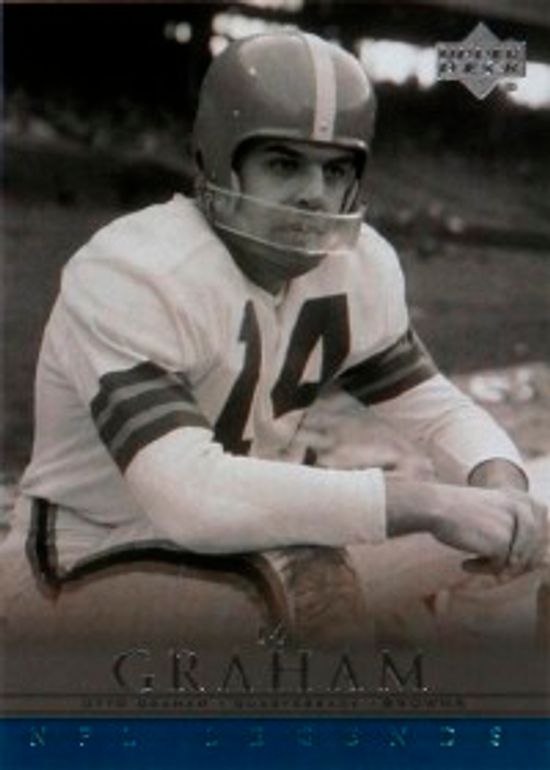 NFL championship, Cleveland Browns QB Otto Graham on sidelines