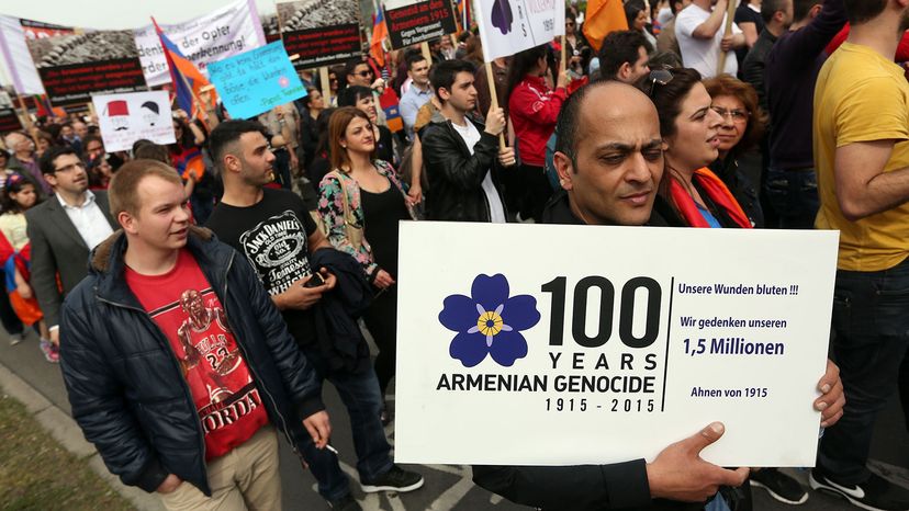 Armenian genocide demonstration