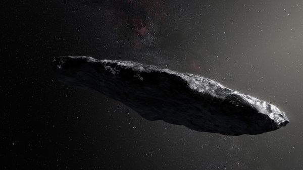 Artist's concept of 'Oumuamua
