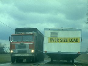 An oversize load on the road