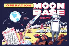 circa 1900 illustration of Operation Moon Base