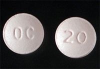 20-mg Oxycontin tablets. See more prescription drug pictures.