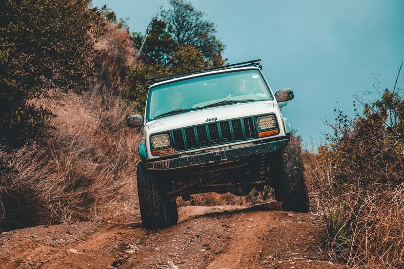 Off-roading is a term used to describe driving on unpaved ground.