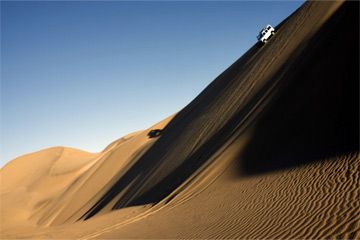 Sand dune in nature's outdoor beauty.