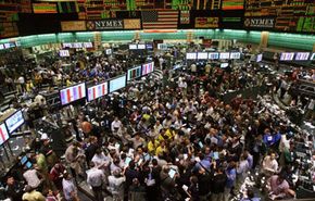 Traders on the New York Mercantile Exchange on Feb. 20, 2008 — the day crude oil topped $101 per barrel for the first time ever.