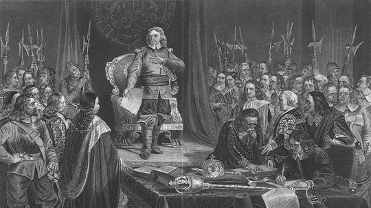 奥利弗·克伦威尔（Oliver Cromwell）死后很长时间失去了头“border=