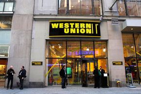 西部联盟（Western Union）是当今的主要在线货币转移运营商之一，于1851年始于洲际电报运营商。“width=