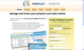 WebAsyst项目管理服务提供免费帐户。“border=