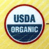 A United States Department of Agriculture organic label.