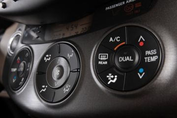An A/C control panel