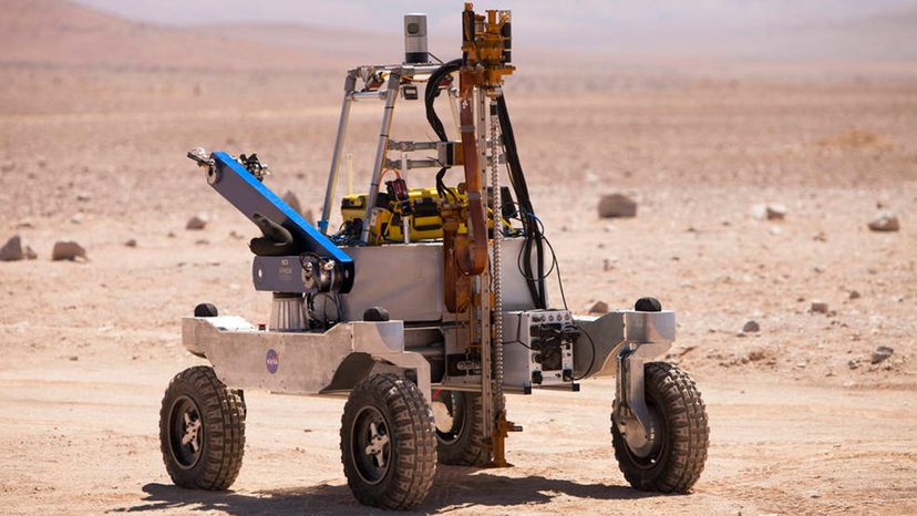 NASA's rover in the Atacama Desert