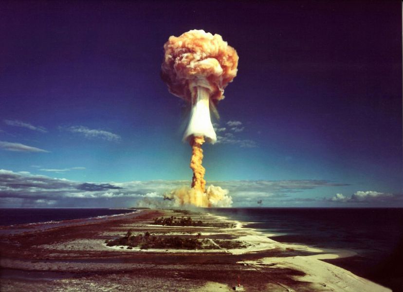 atomic bomb mushroom cloud