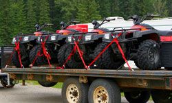 atvs on trailer