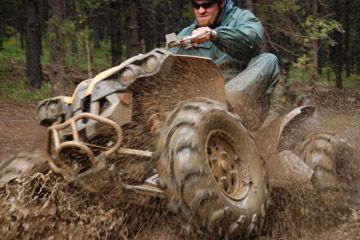 Adrenaline-filled extreme sports in the mud-filled forest.