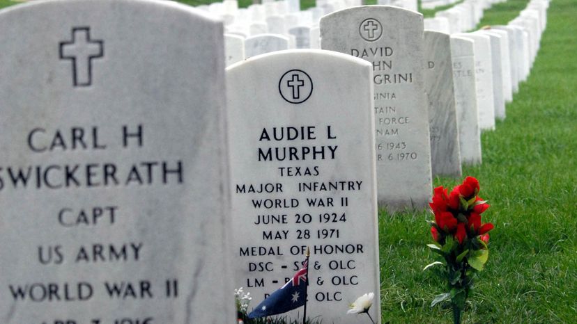 Audie Murphy headstone