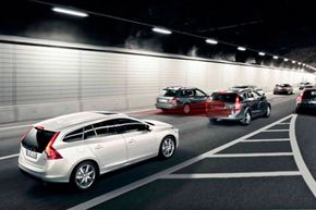 Volvo's City Safety system automatically brakes if the driver fails to react in time when the vehicle in front slows down or stops. Want to learn more? Check out these Brake Pictures.