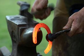 Blacksmiths have pounded metal into useful objects for thousands of years. See pictures of power tools.