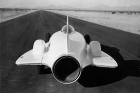 Image Gallery: Concept Cars Proving grounds give General Motors the space it needs to test (in private) experimental vehicles, like this 1954 gas turbine-powered vehicle, the XP-21 Firebird. See more pictures of concept cars.