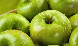 Granny Smith apples have a tart flavor to go with their sassy green color.
