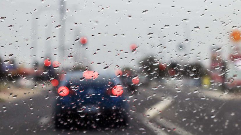 driving in the rain