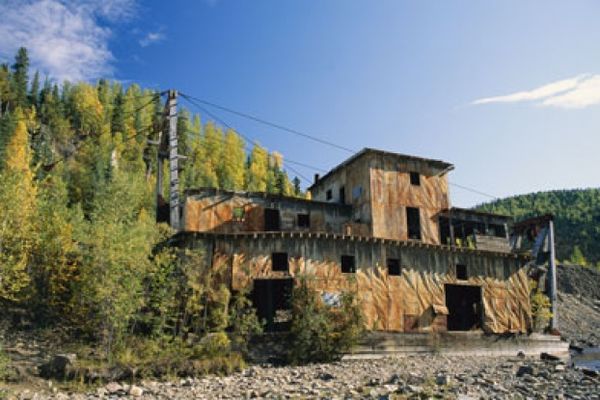 Abandoned gold mine in Alaska.