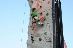 Outdoor climbing wall