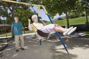 Swinging: just as fun now as it was when you were a kid.