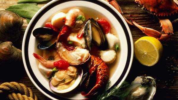 seafood stew, shellfish
