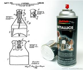 Eric Rotheim最初的气雾剂罐专利包括了今天罐中发现的相同的基本元素。＂width=